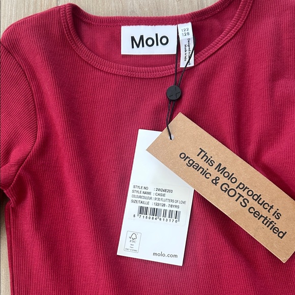 Molo Multicolor Heart Print Kids Dress - Picture 5 of 8